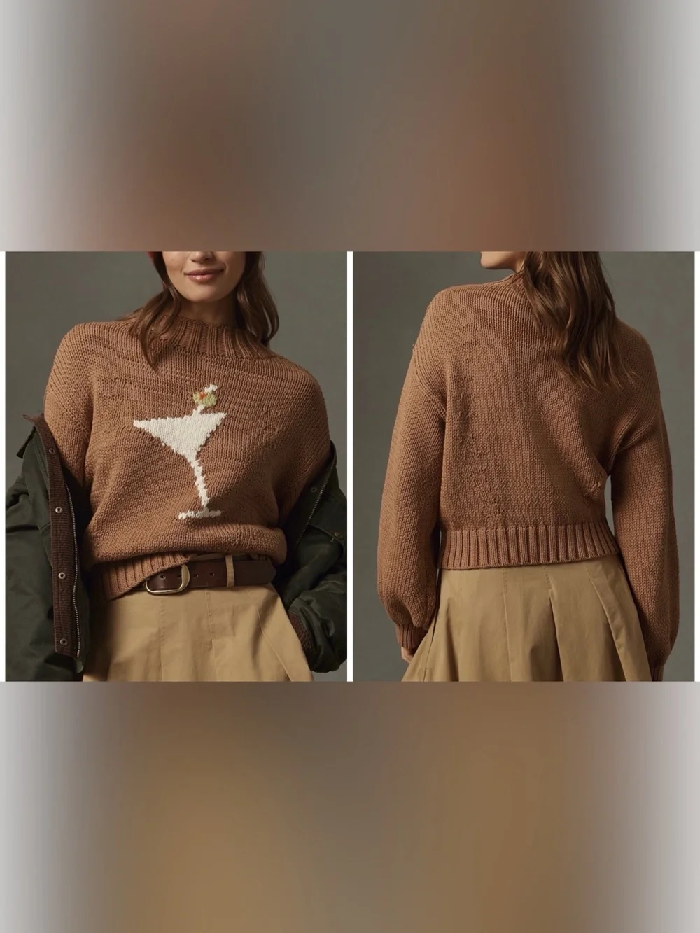 NWT Anthropologie Maeve Rachel Antonoff Après Ski Martini Turtleneck Sweater- SP